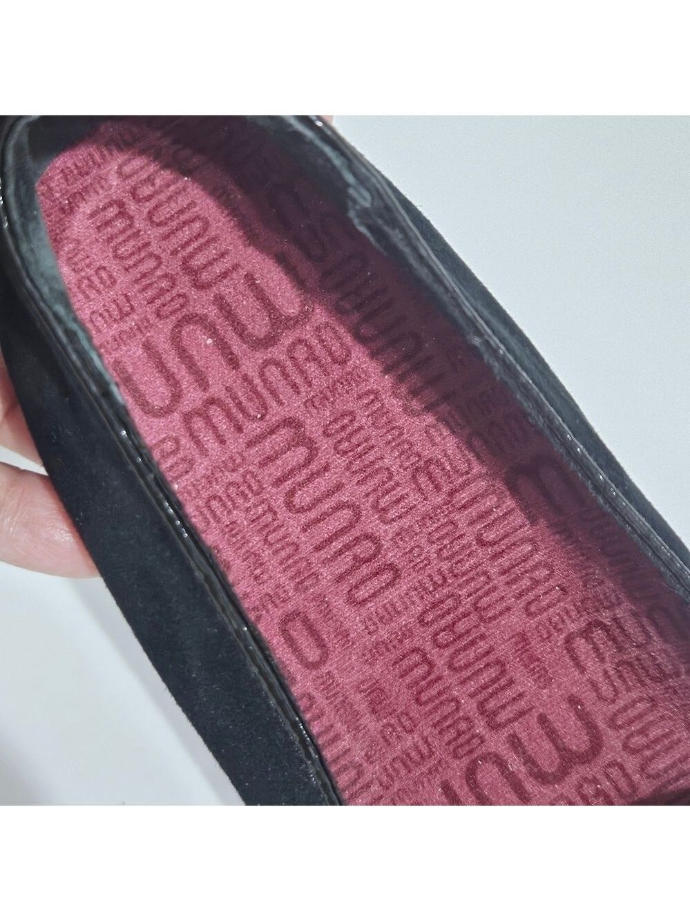 MUNRO Rossa Black Leather Slip On Flats Women's Size 7.5 N - Picture 4 of 6
